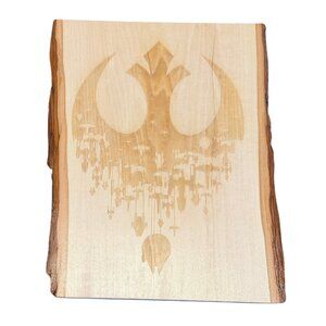 Live Edge Wood Wall Art – Star Wars Rebel Alliance Design